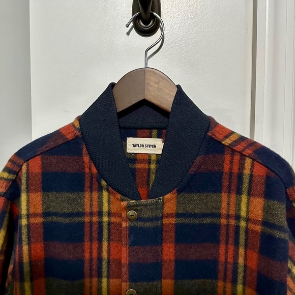 Taylor Stitch Other - Taylor Stitch (Limited Edition) Bomber Jacket in Navy Plaid Wool (size 40/M)